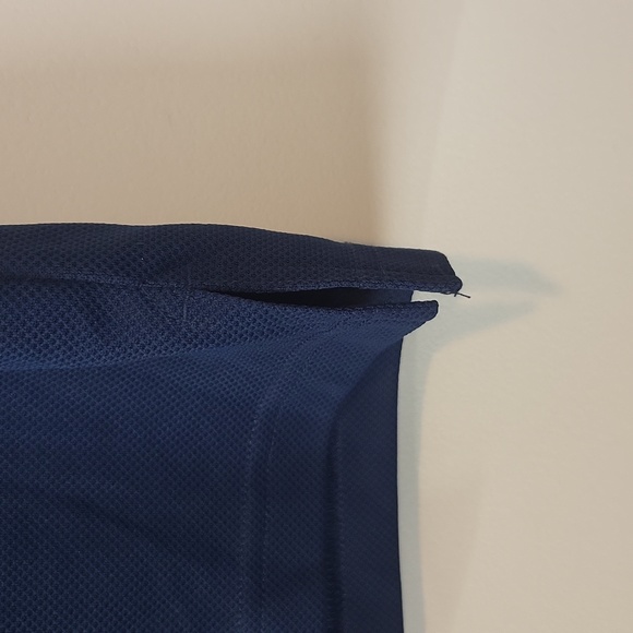 COLUMBIA Navy Blue Omni-Shade 3 Button Short Sleeve Polo Shirt - Picture 5 of 8